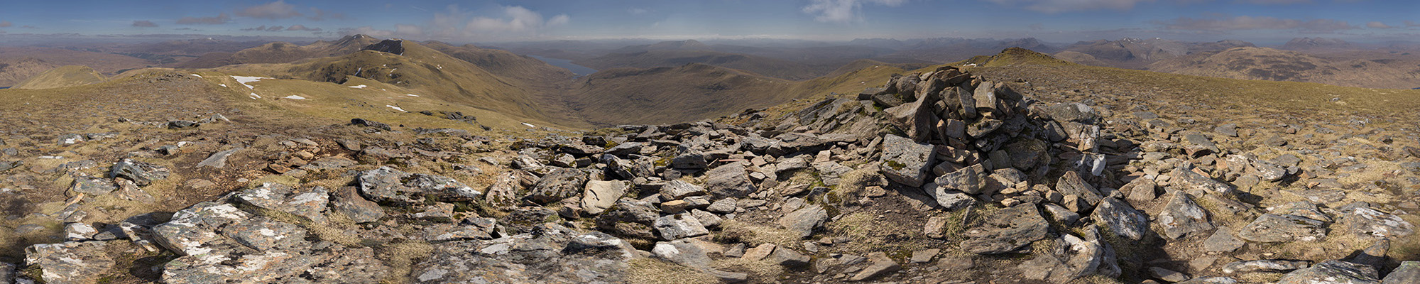 mountains, Fannichs, Fannaichs, 36 panorama, hills, mountain summit