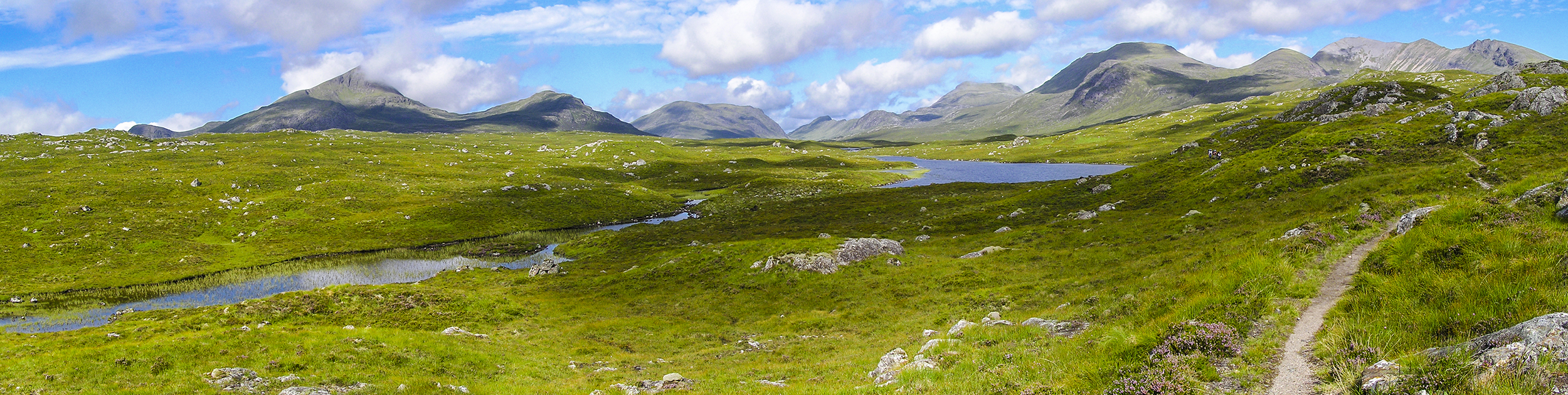 Fisherfield mountain panorama